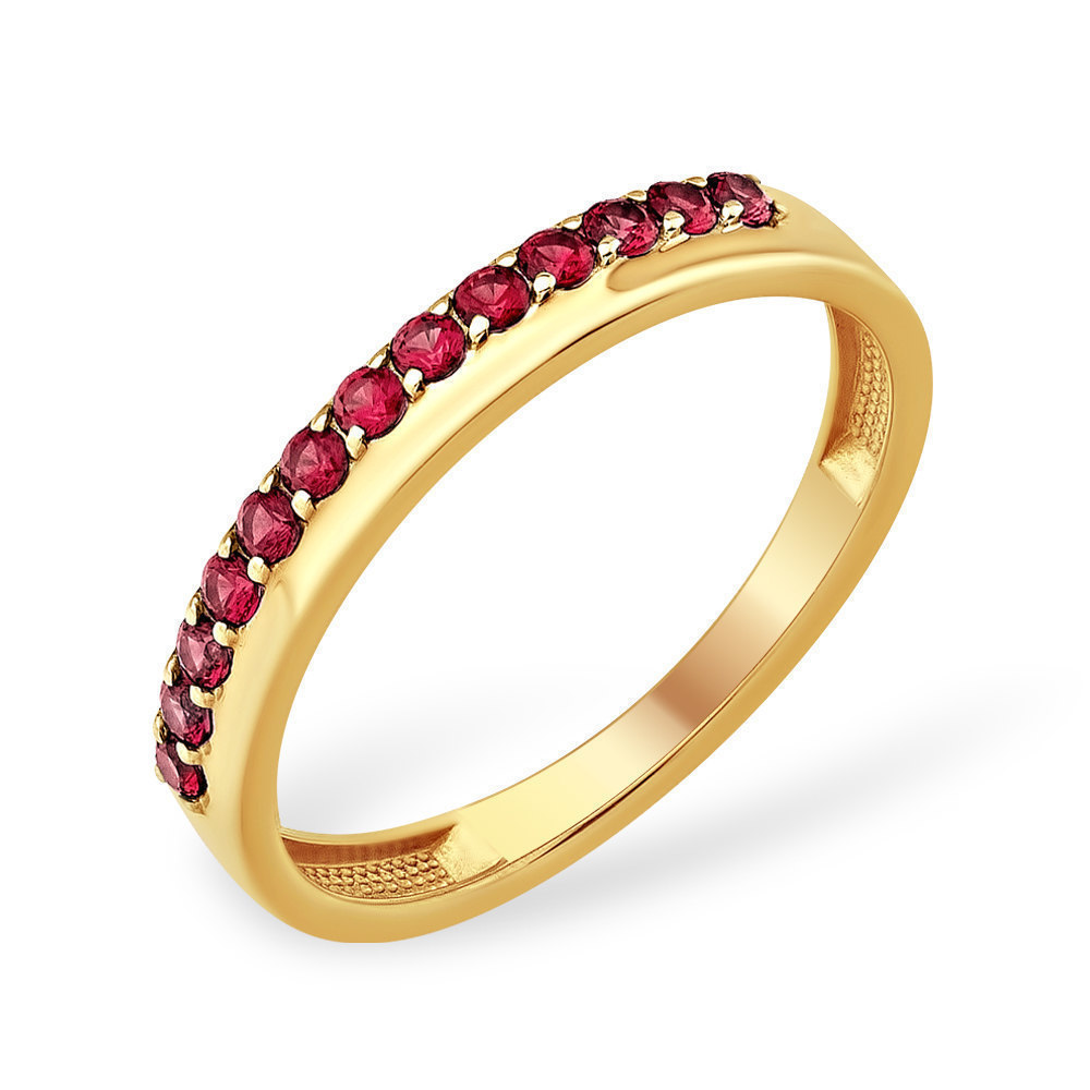Кольцо из красного золота 585 пробы с рубином гт 210000000342
