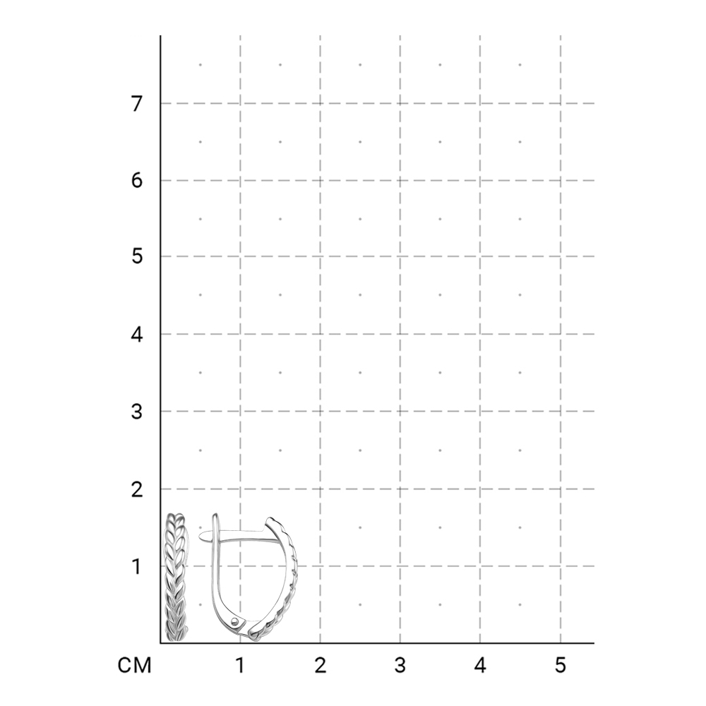 112000000107 Серьги (Серебро 925) фото