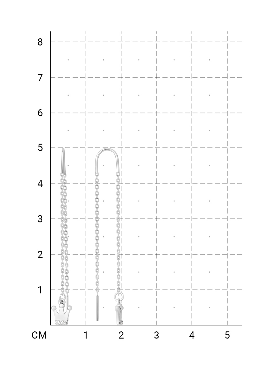 112100000155 Серьги (Серебро 925) фото