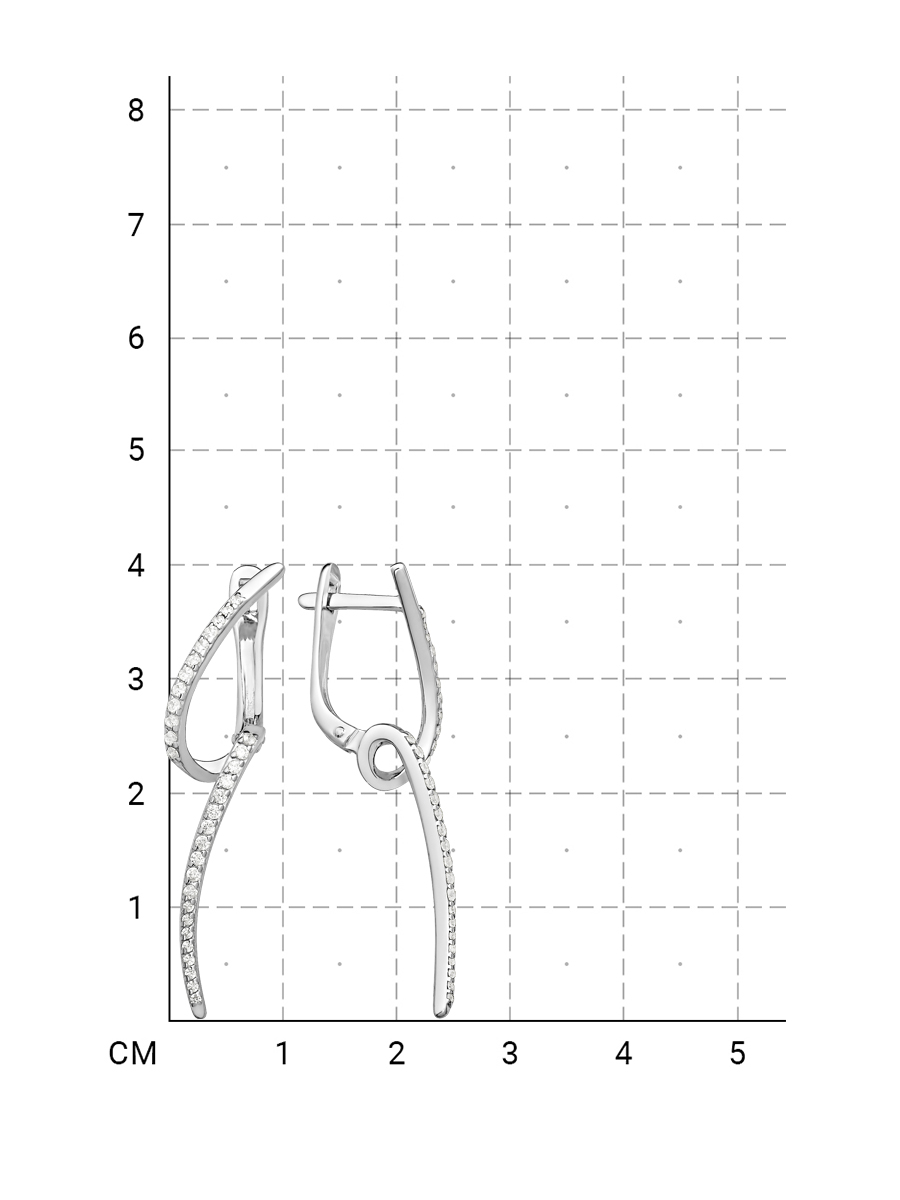 112100000162 Серьги (Серебро 925) фото