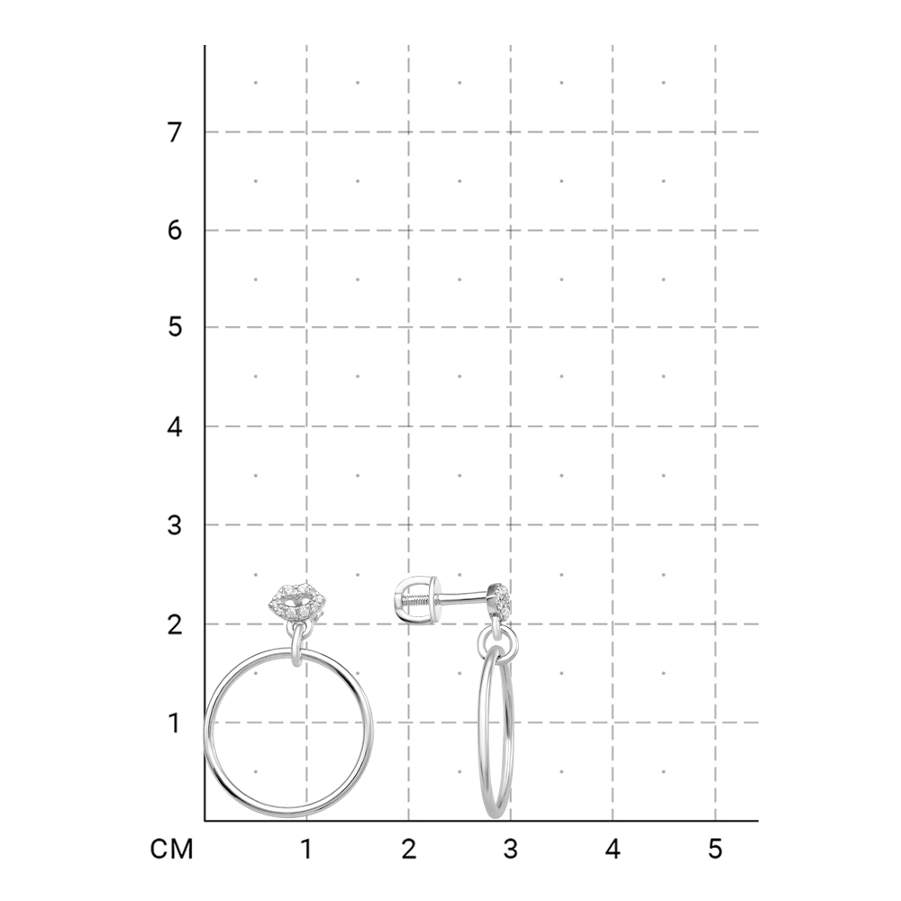 112100000554 Серьги (Серебро 925) фото