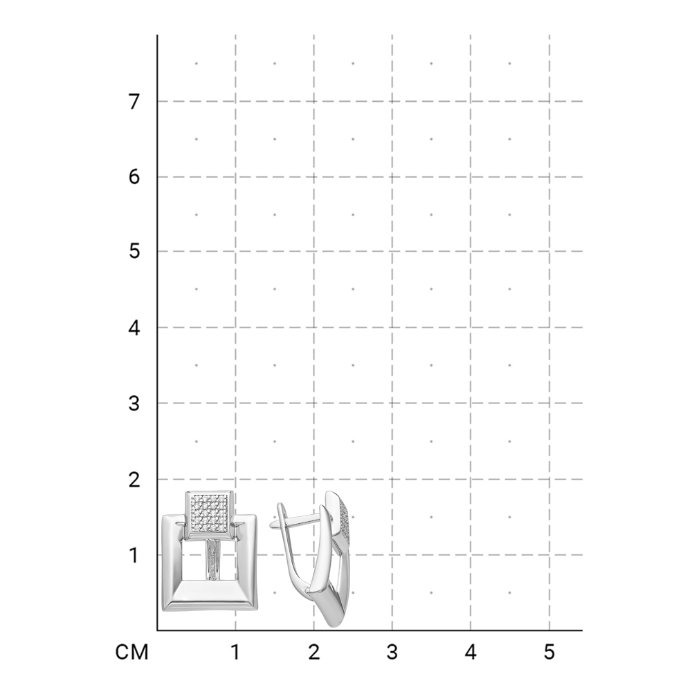 112100000496 Серьги (Серебро 925) фото