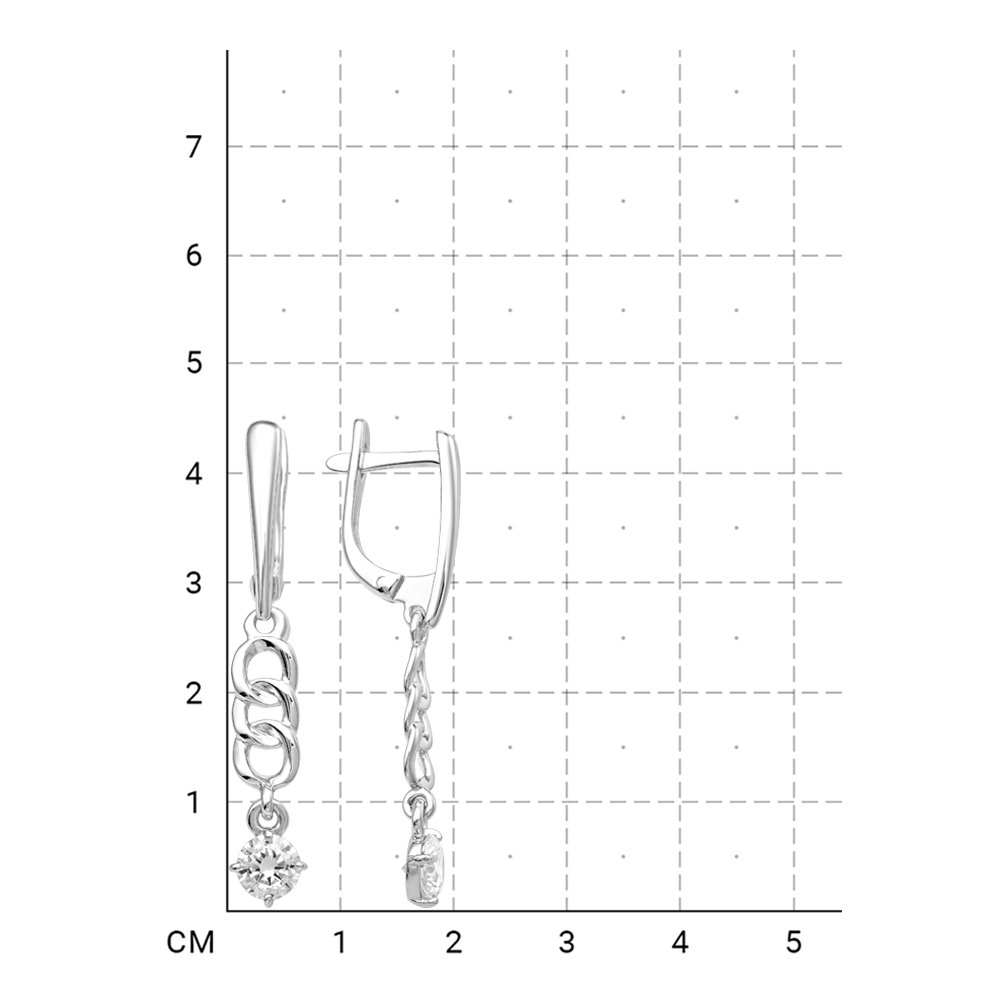 112100000559 Серьги (Серебро 925) фото