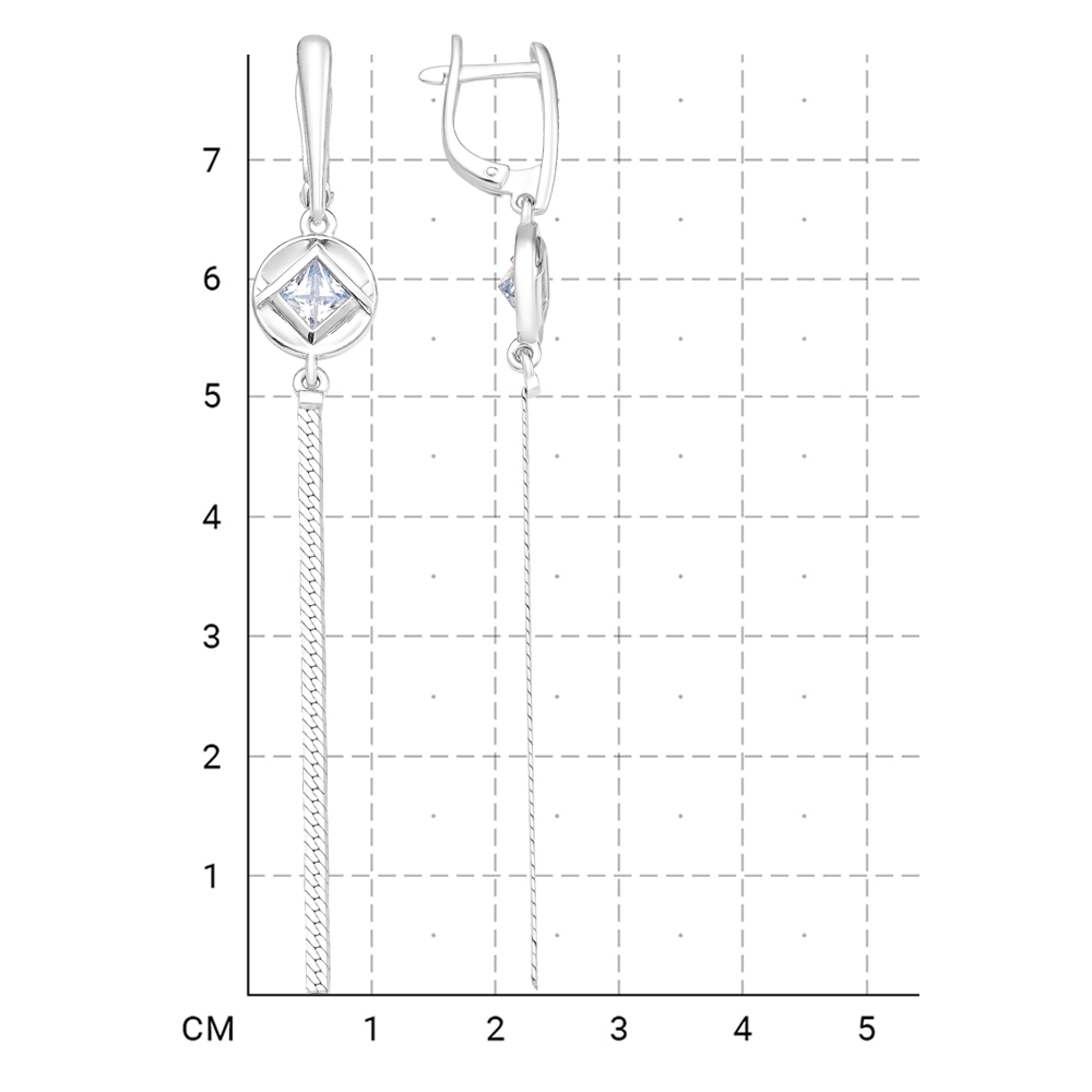 112100000663 Серьги (Серебро 925) фото