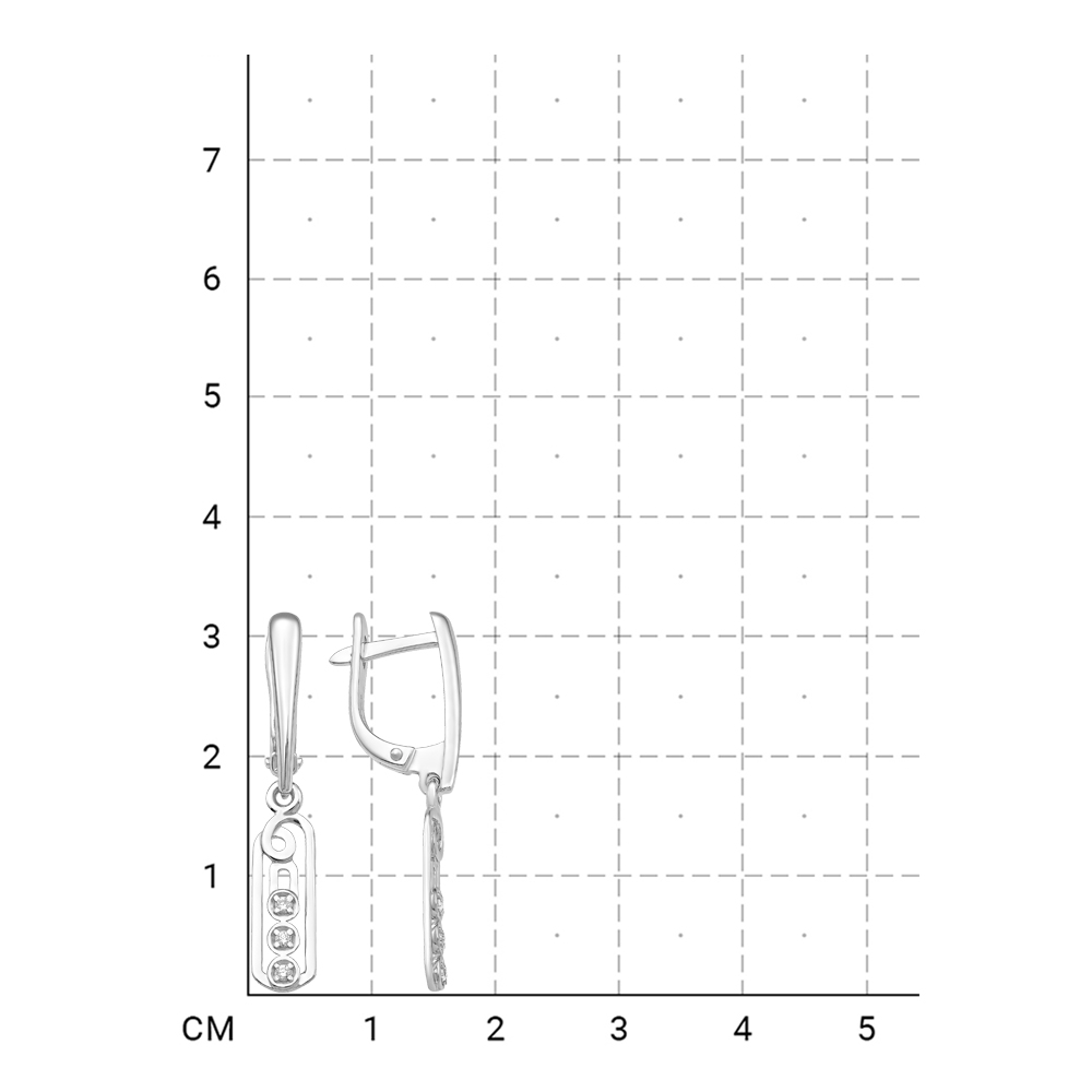 112100000576 Серьги (Серебро 925) фото