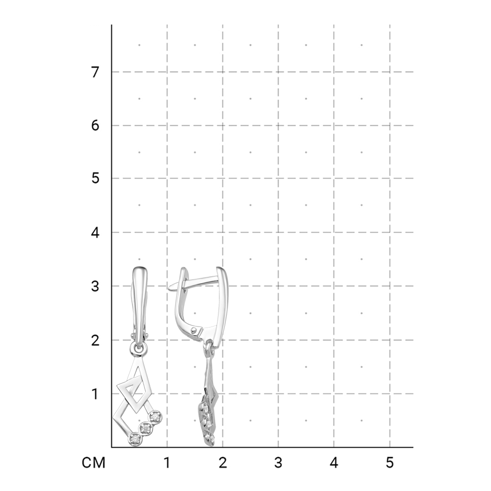 112100000577 Серьги (Серебро 925) фото