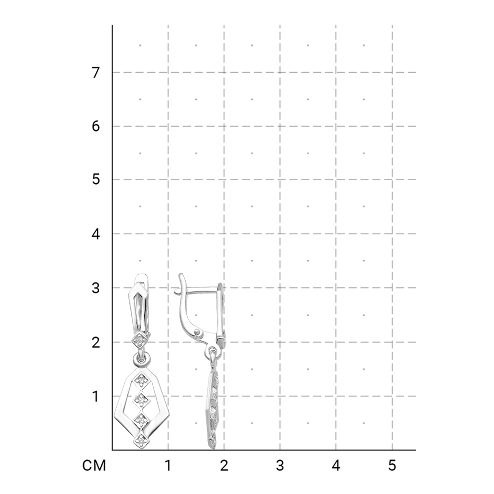 112100000578 Серьги (Серебро 925) фото