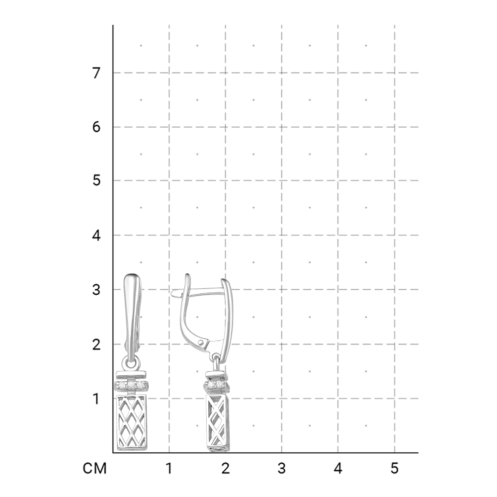 112100000757 Серьги (Серебро 925) фото