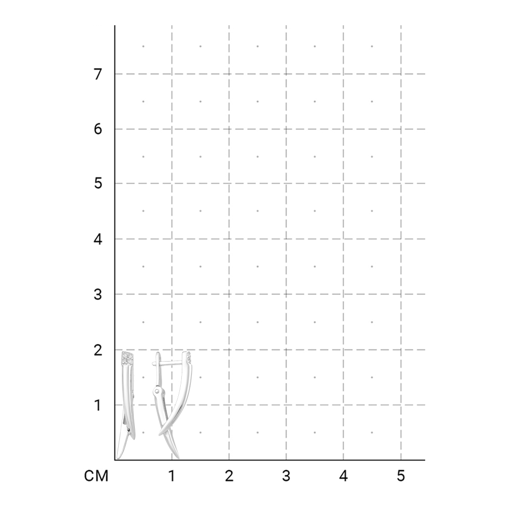 112100000760 Серьги (Серебро 925) фото