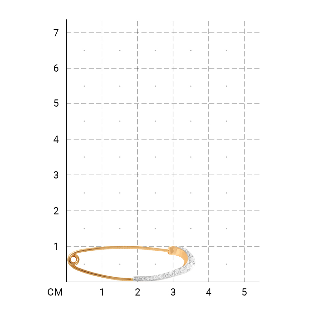 215020000026 Булавка (Золото 585К) фото