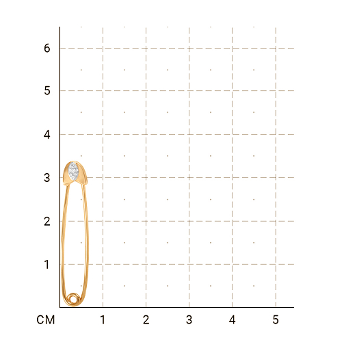 215020000005 Булавка (Золото 585К) фото