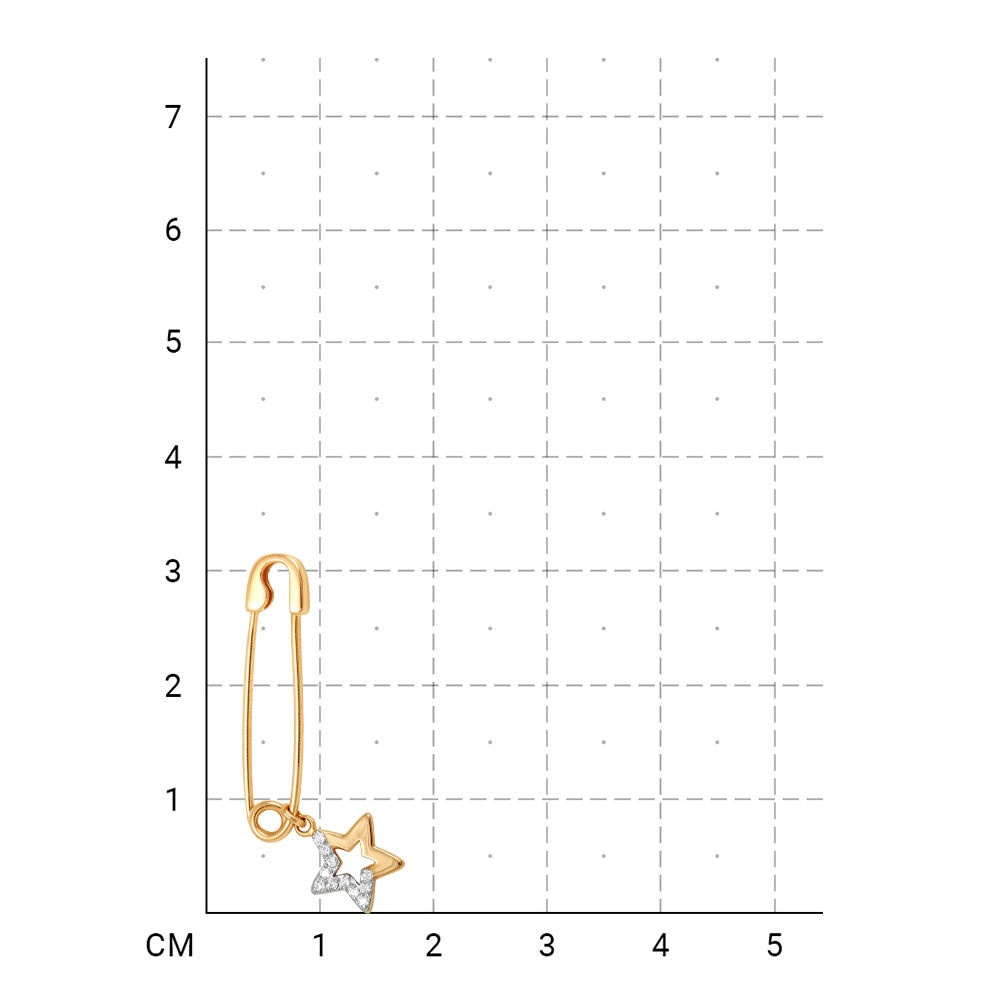 215020000011 Булавка (Золото 585К) фото