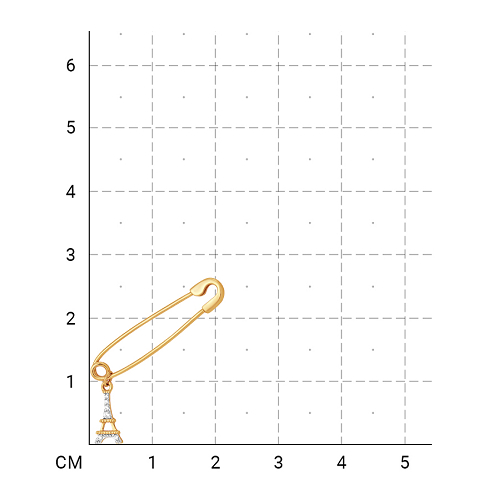 215020000024 Булавка (Золото 585К) фото