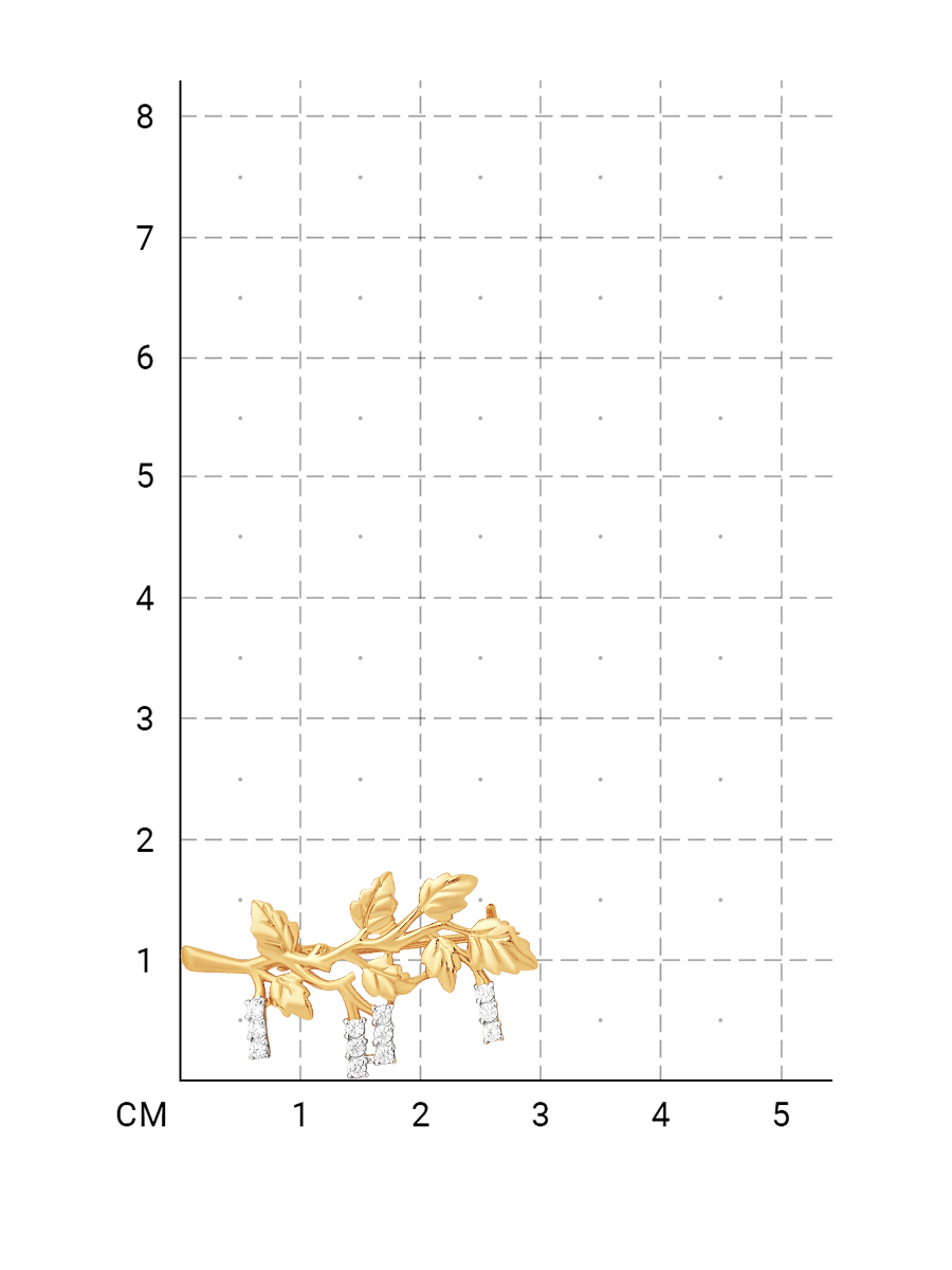 215020000044 Брошь (Золото 585К) фото