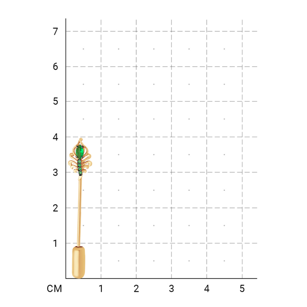 215020000072 Брошь (Золото 585К) фото