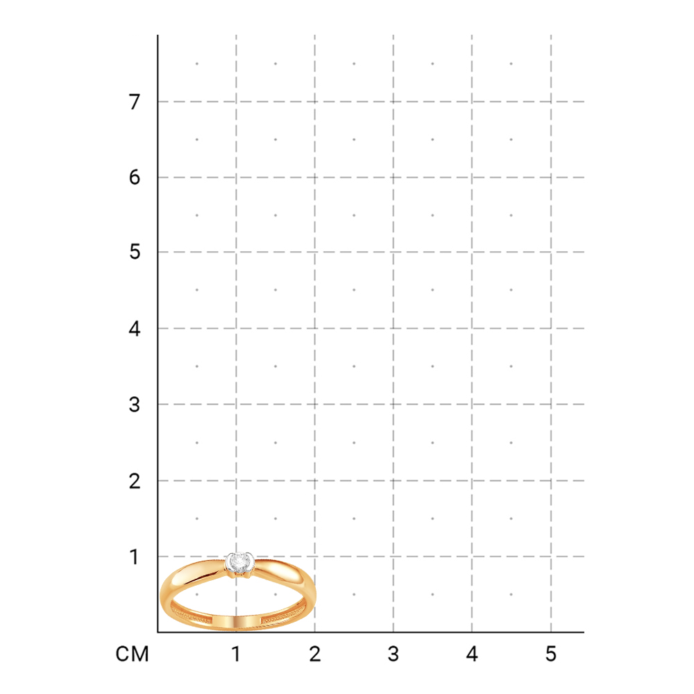 210010001374 Кольцо (Золото 585К) фото
