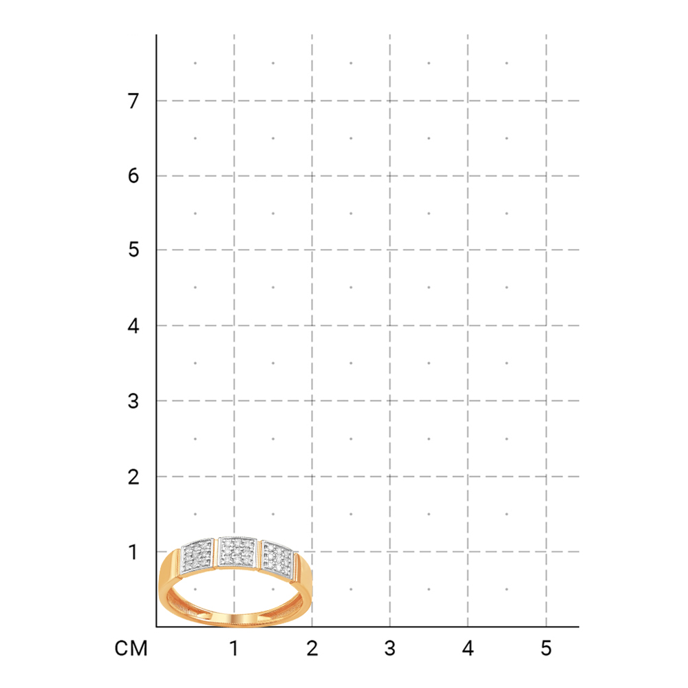 210010001348 Кольцо (Золото 585К) фото
