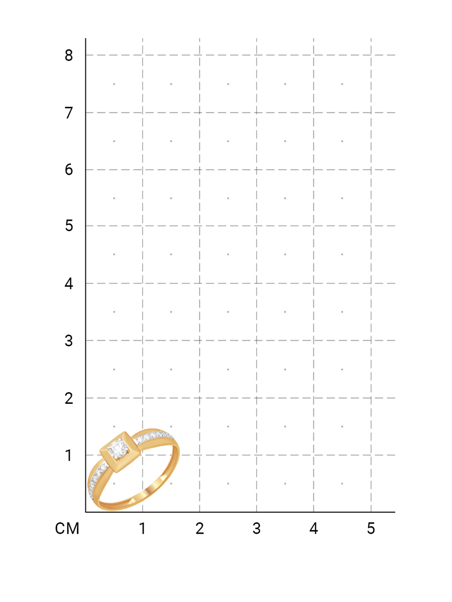 210020002568 Кольцо (Золото 585К) фото