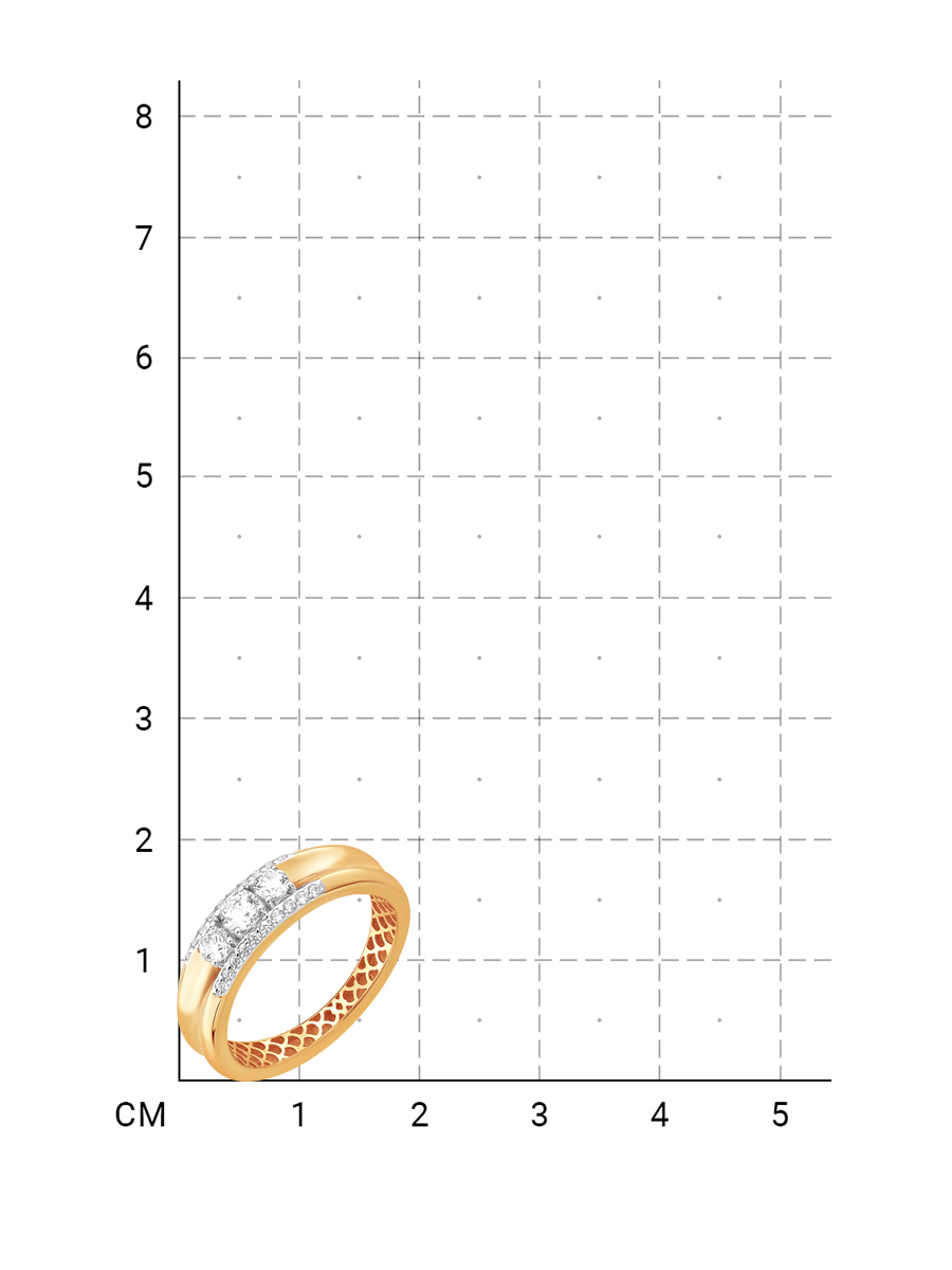 210020002747 Кольцо (Золото 585К) фото