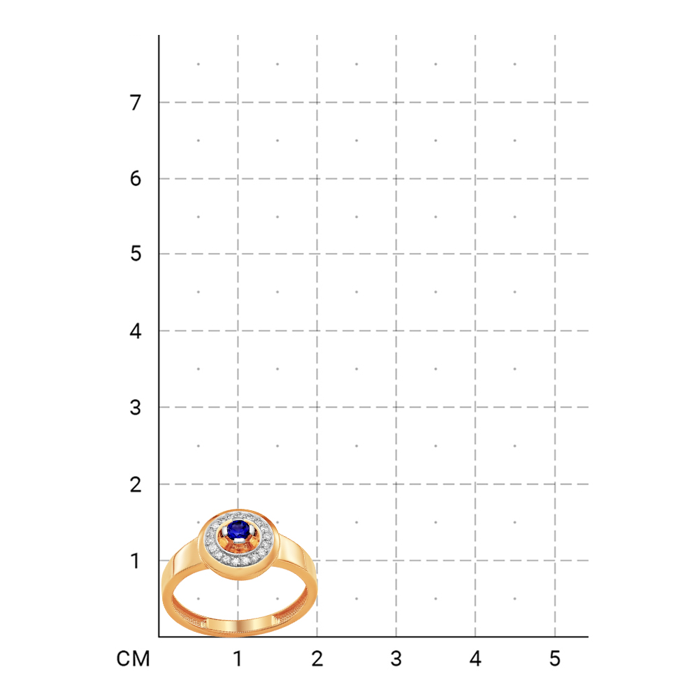 210080000367 Кольцо (Золото 585К) фото