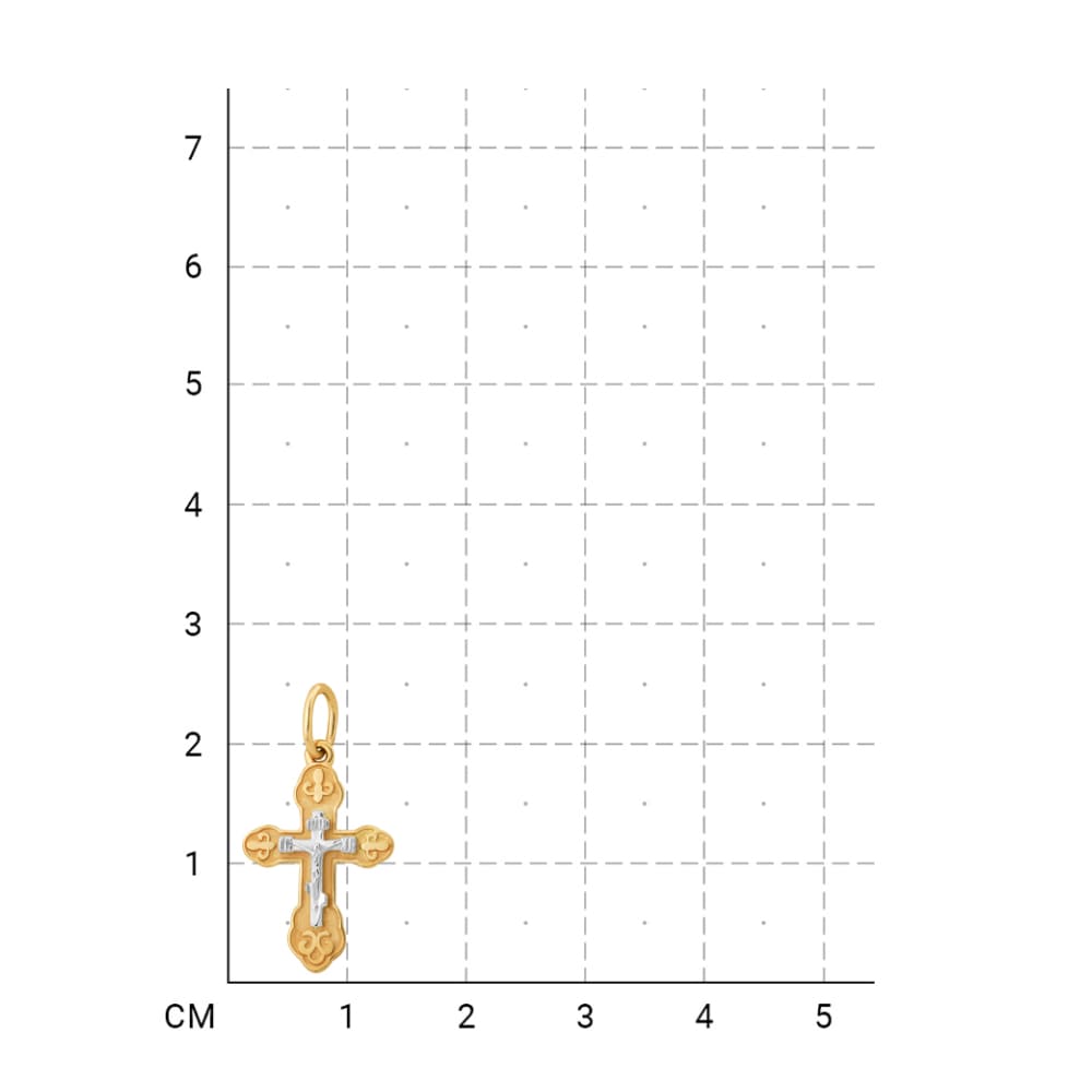 213000000036 Крест (Золото 585К) фото