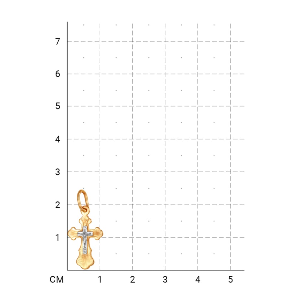 213000000102 Крест (Золото 585К) фото