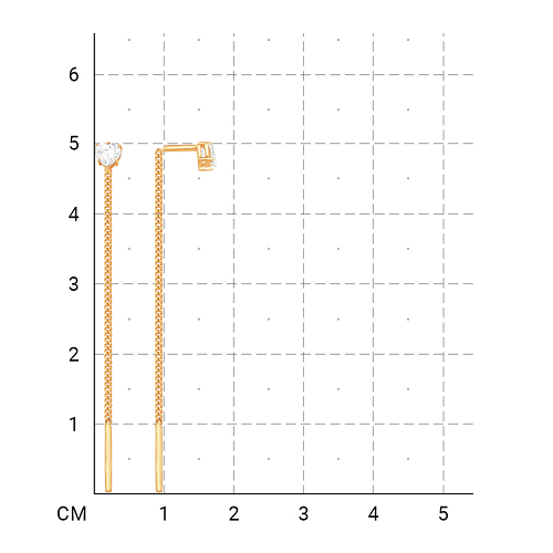 212020001153 Серьги (Золото 585К) фото