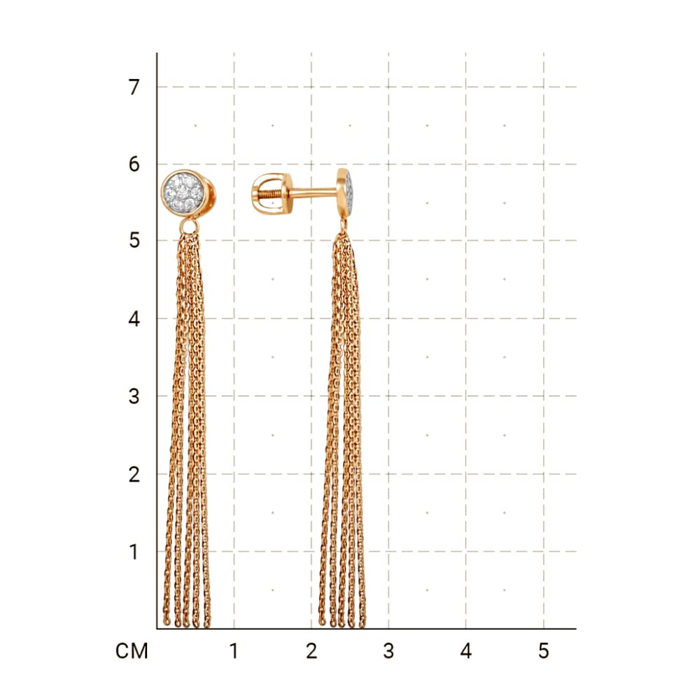 212020000070 Серьги (Золото 585К) фото