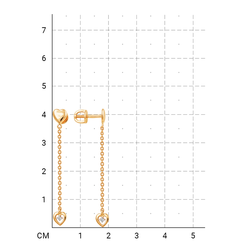 212020000200 Серьги (Золото 585К) фото