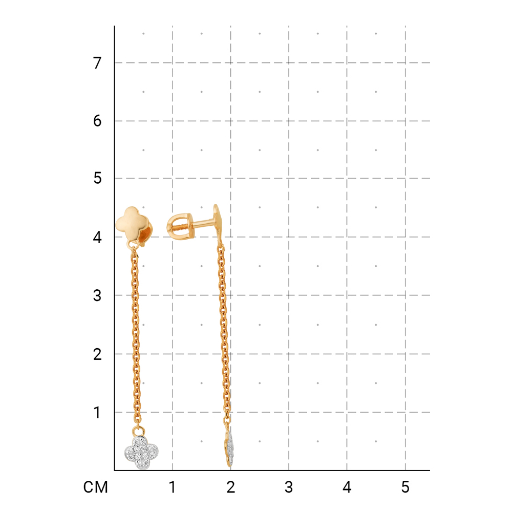 212020000588 Серьги (Золото 585К) фото