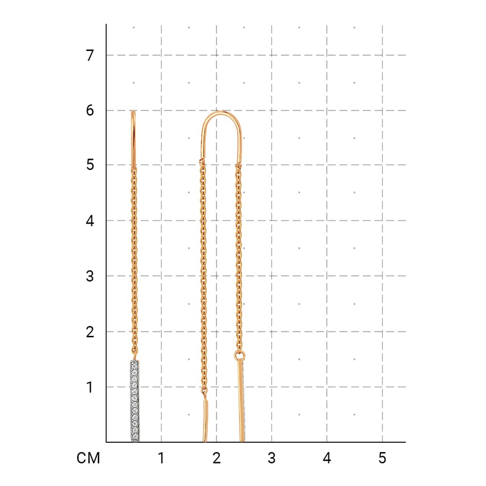 212020002610 Серьги (Золото 585К) фото