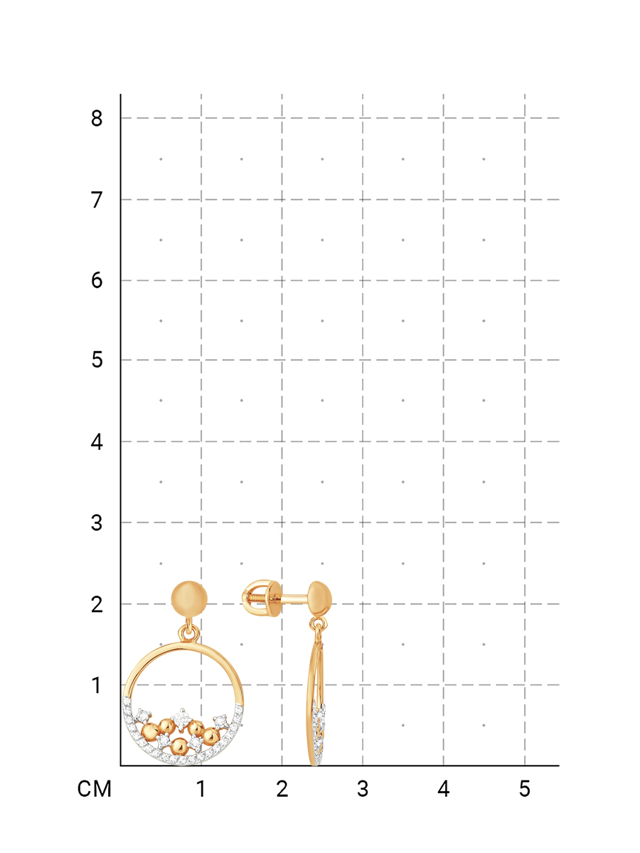 212020000680 Серьги (Золото 585К) фото