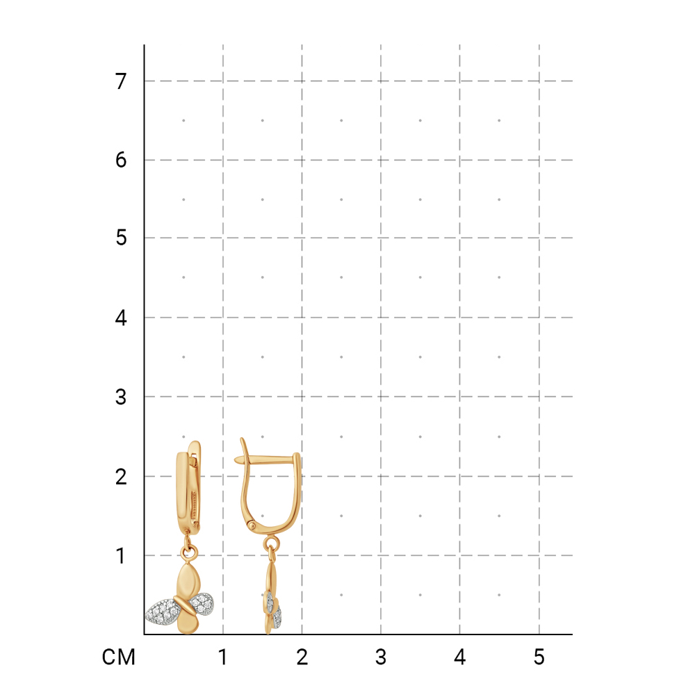 212020001374 Серьги (Золото 585К) фото
