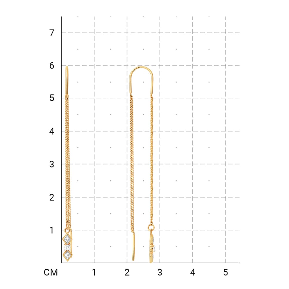 212020001521 Серьги (Золото 585К) фото