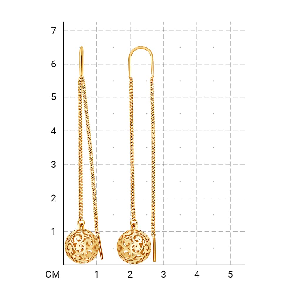 212000000589 Серьги (Золото 585К) фото