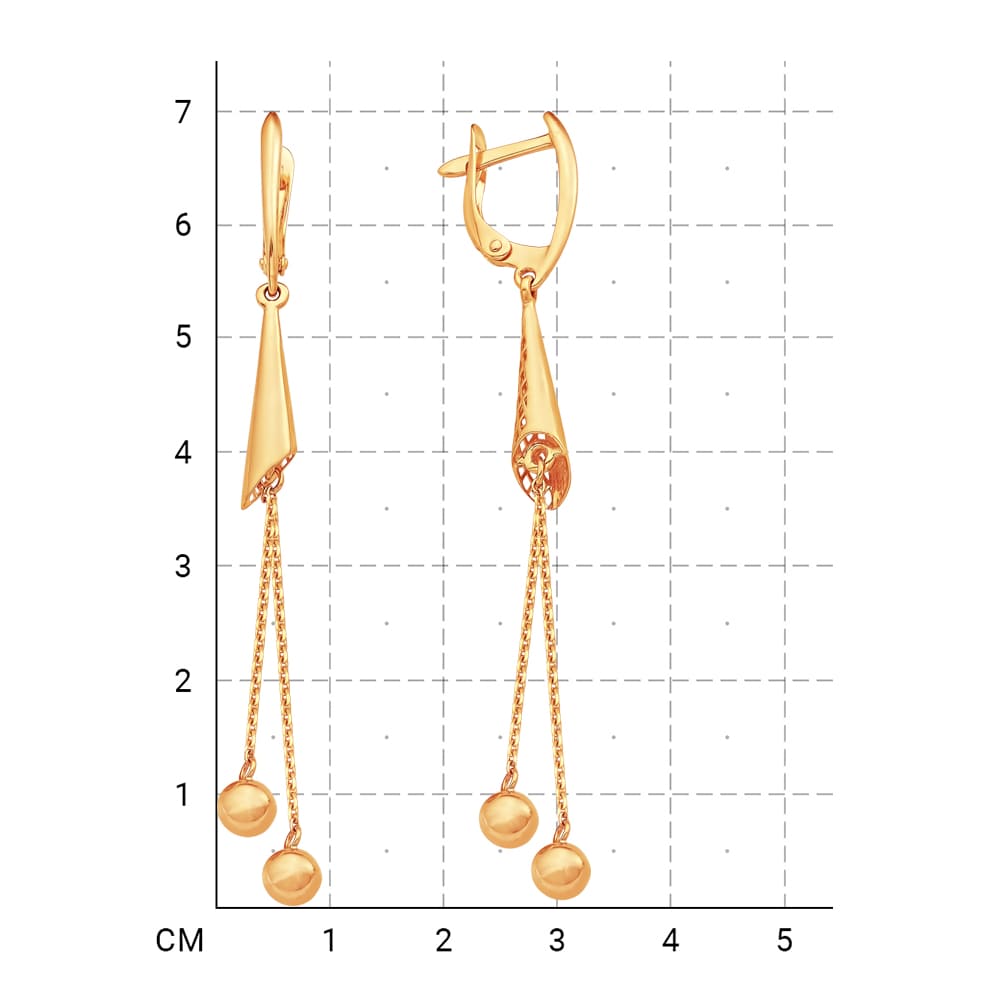 212000000950 Серьги (Золото 585К) фото