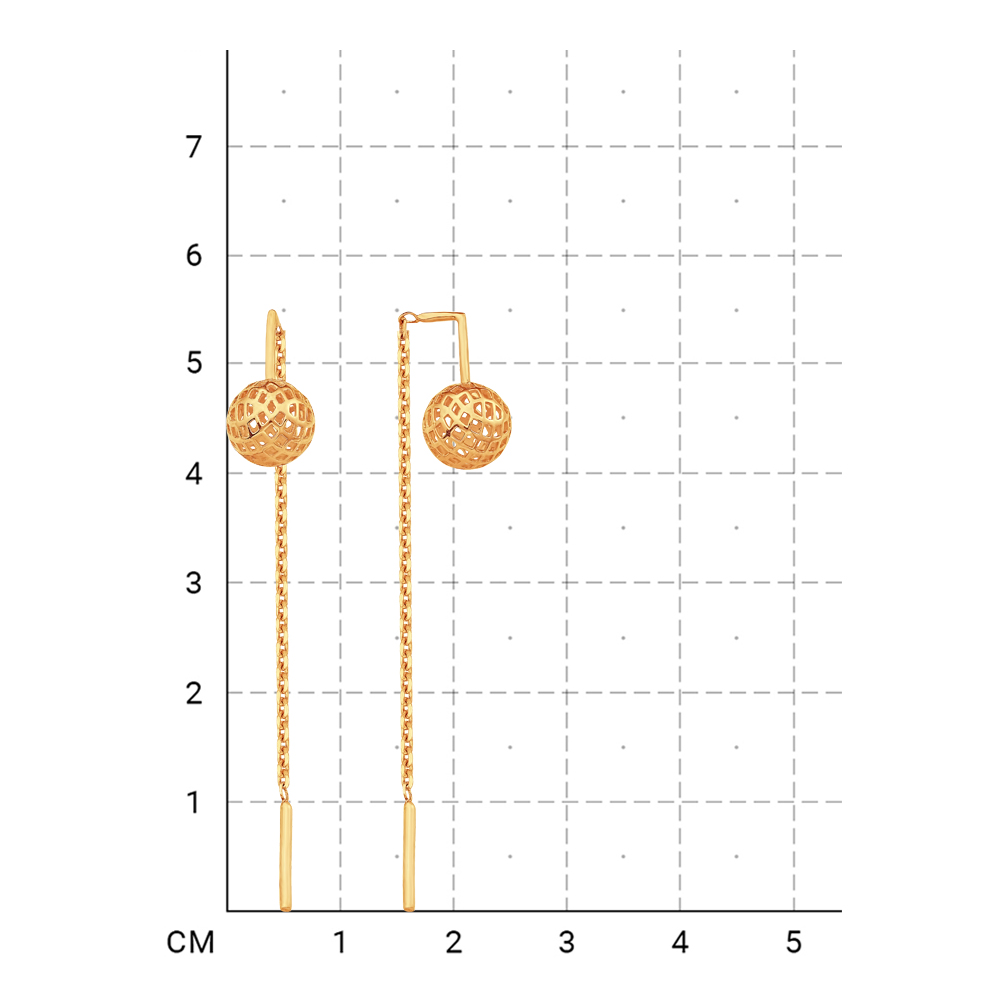 212000001016 Серьги (Золото 585К) фото