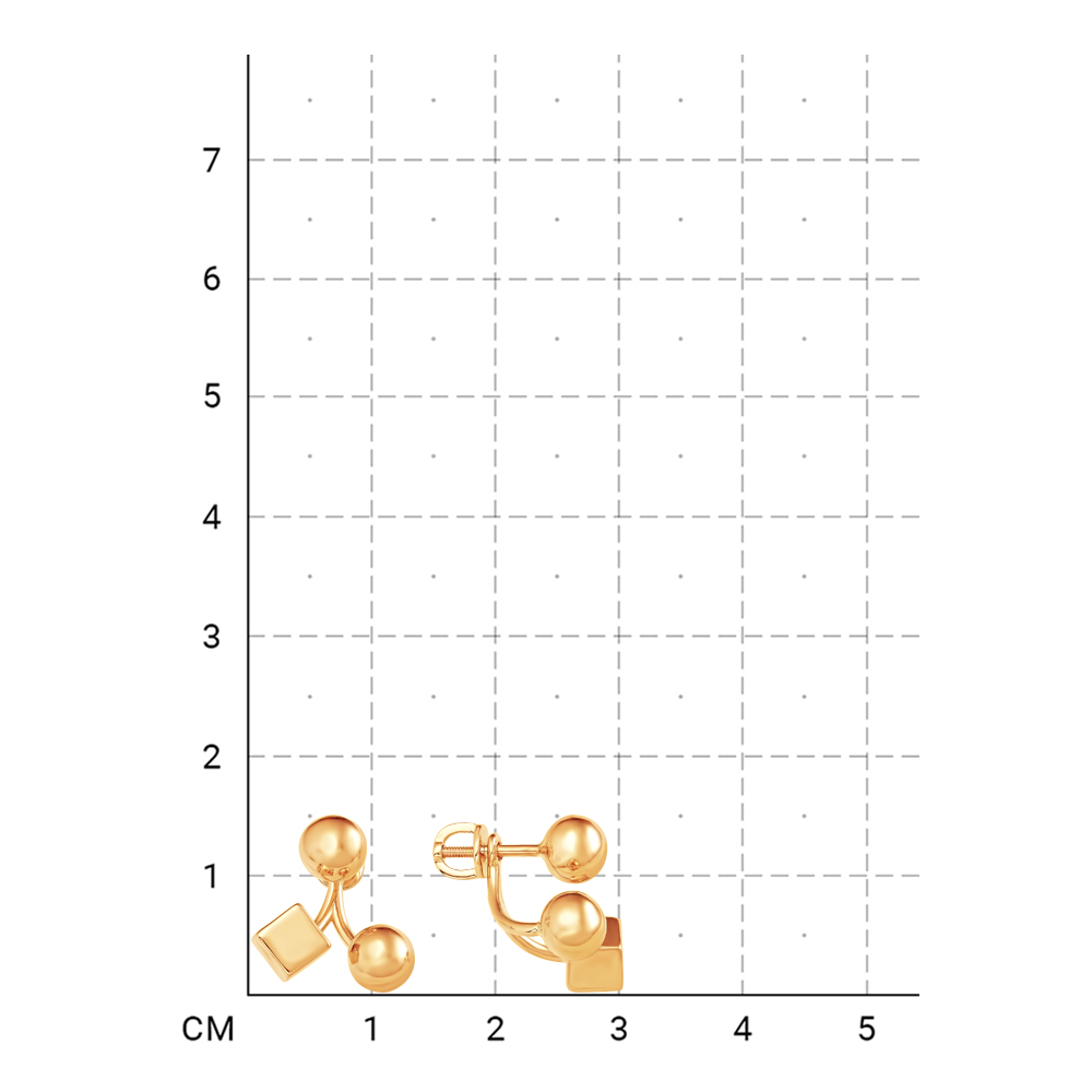 212000001439 Серьги (Золото 585К) фото