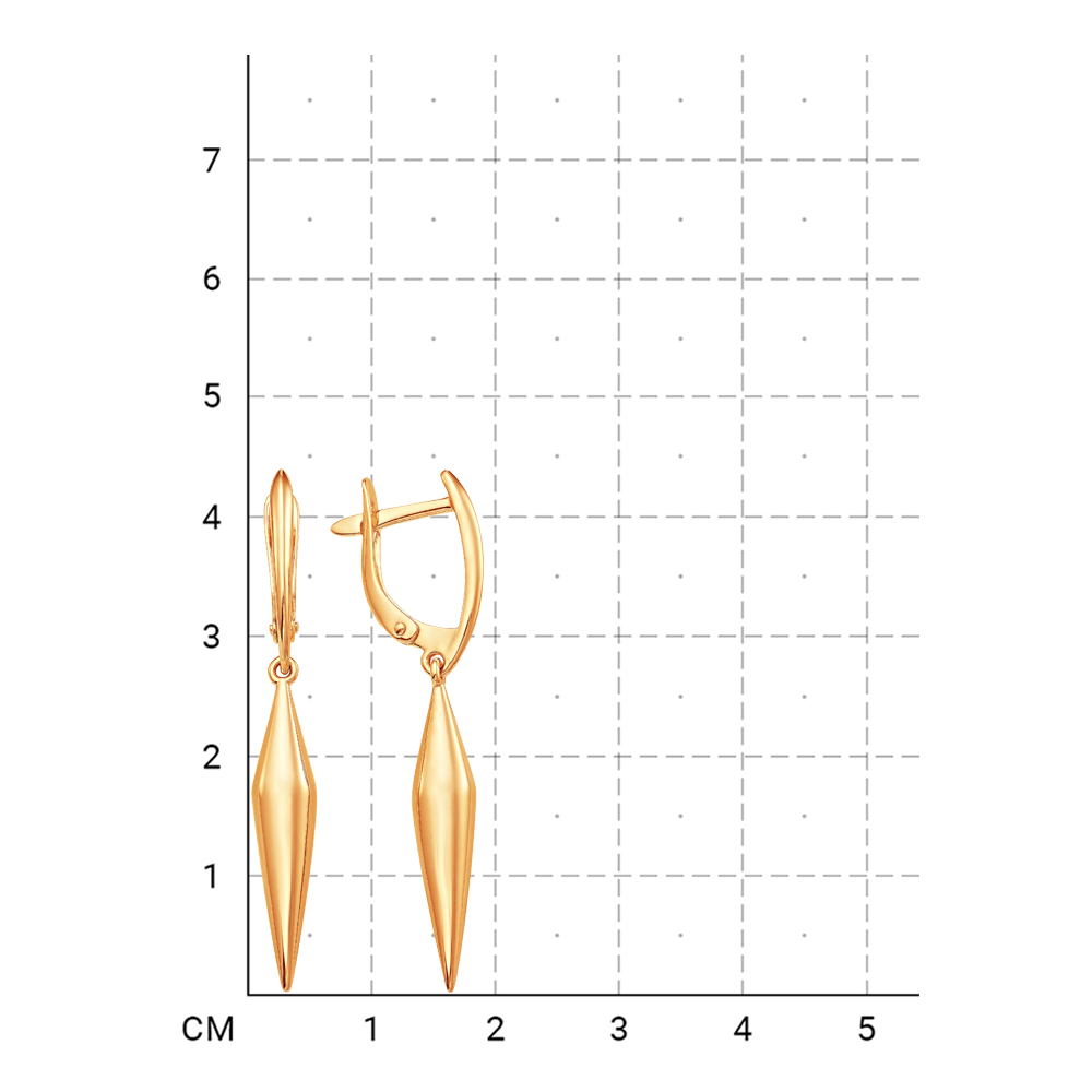 212000001174 Серьги (Золото 585К) фото
