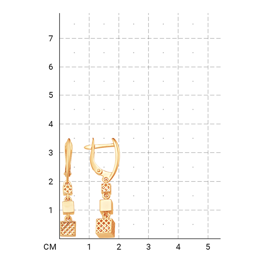 212000001207 Серьги (Золото 585К) фото