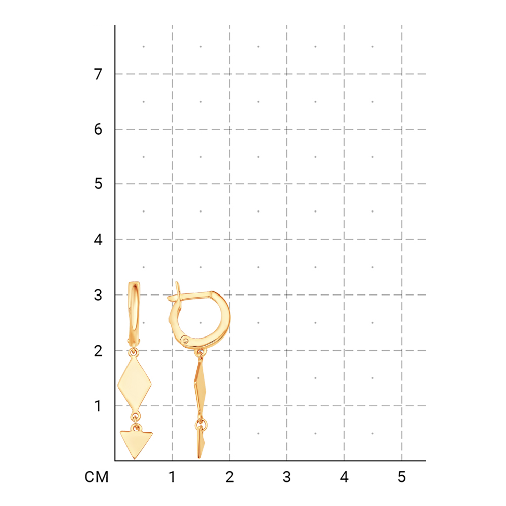 212000001196 Серьги (Золото 585К) фото