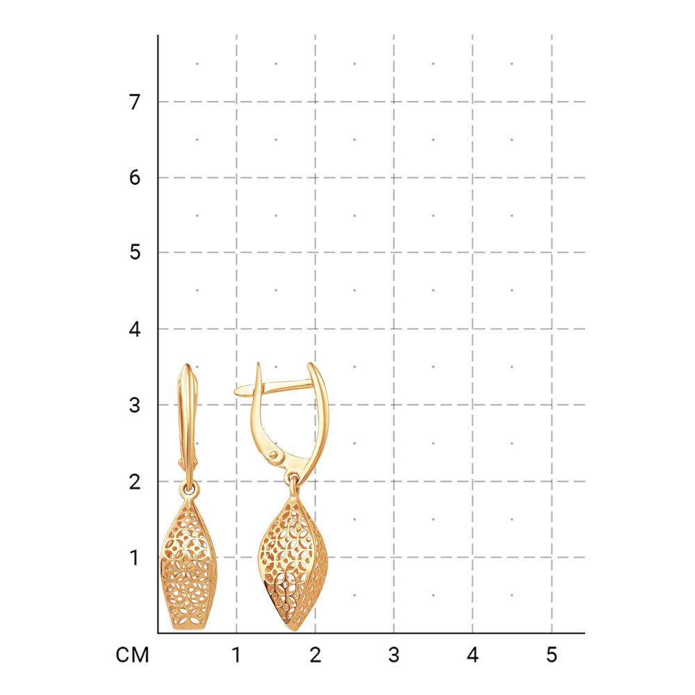 212000001210 Серьги (Золото 585К) фото