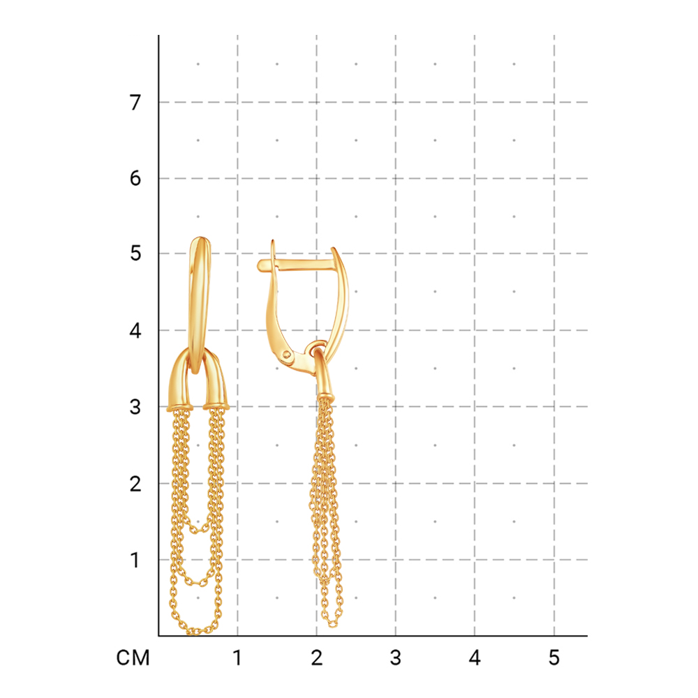 212000001291 Серьги (Золото 585К) фото