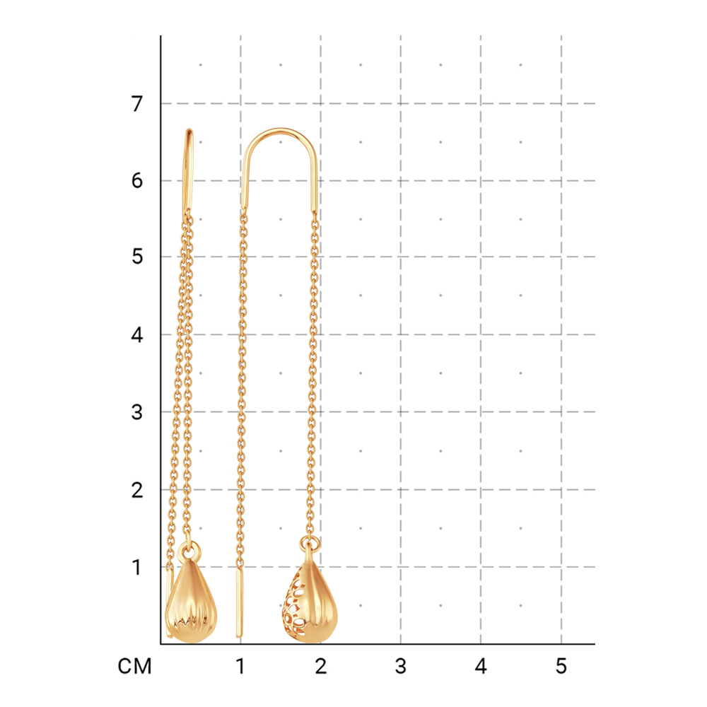 212000001216 Серьги (Золото 585К) фото