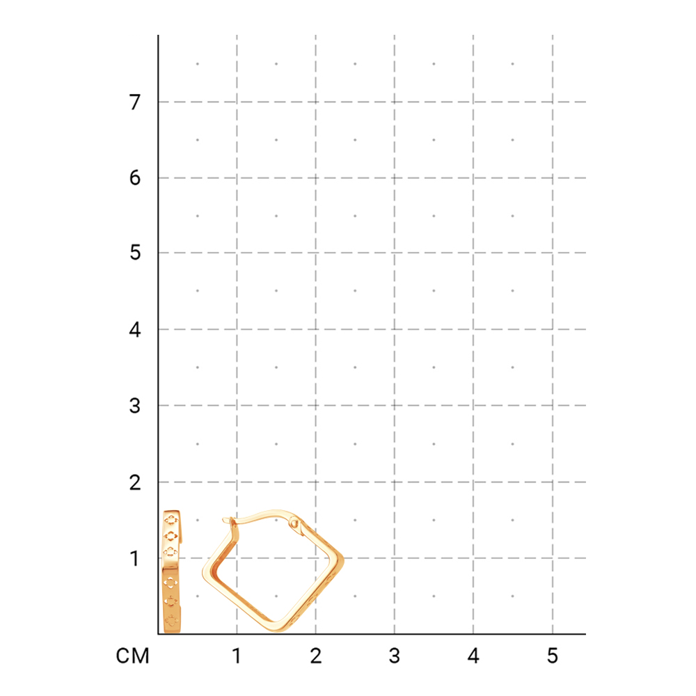212000001326 Серьги (Золото 585К) фото