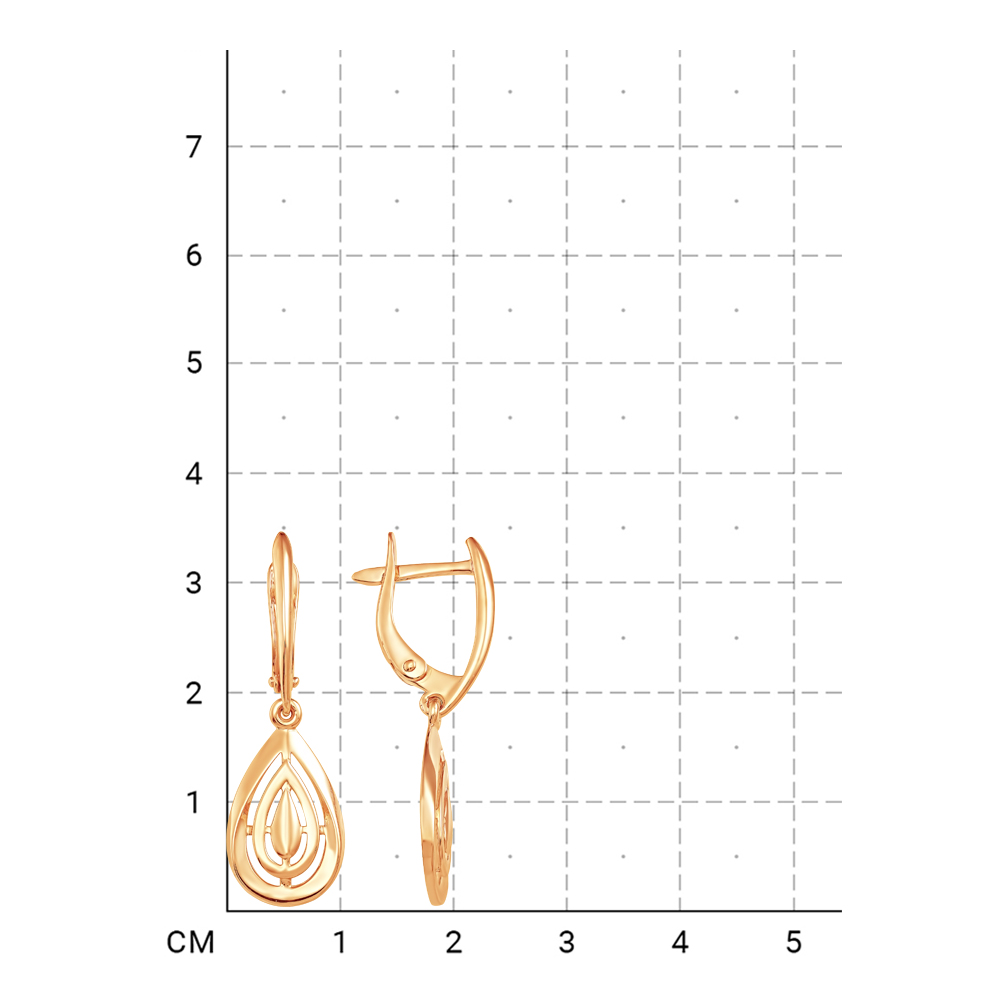 212000001430 Серьги (Золото 585К) фото