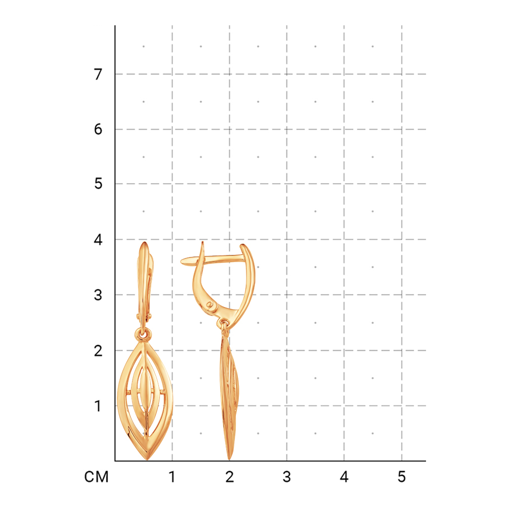 212000001431 Серьги (Золото 585К) фото