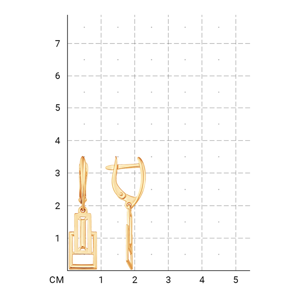 212000001619 Серьги (Золото 585К) фото