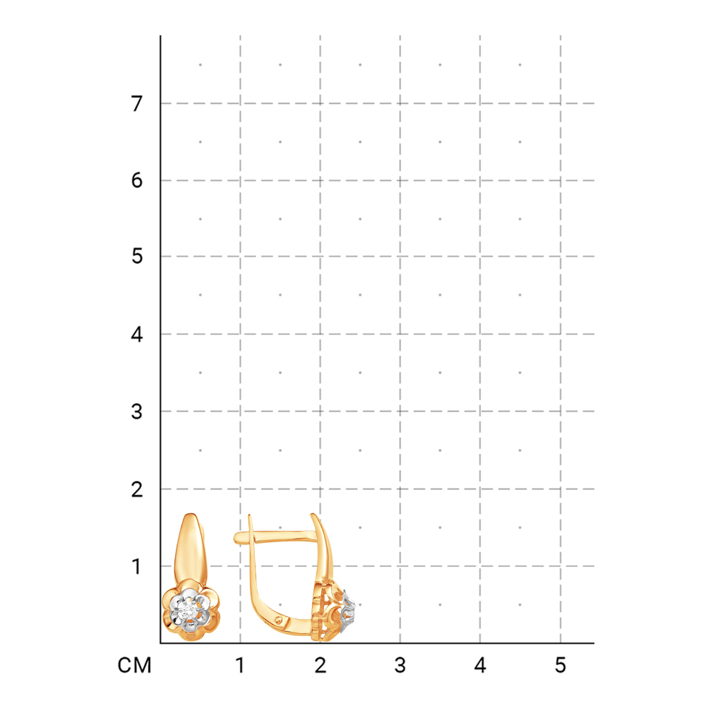 212010000848 Серьги (Золото 585К) фото