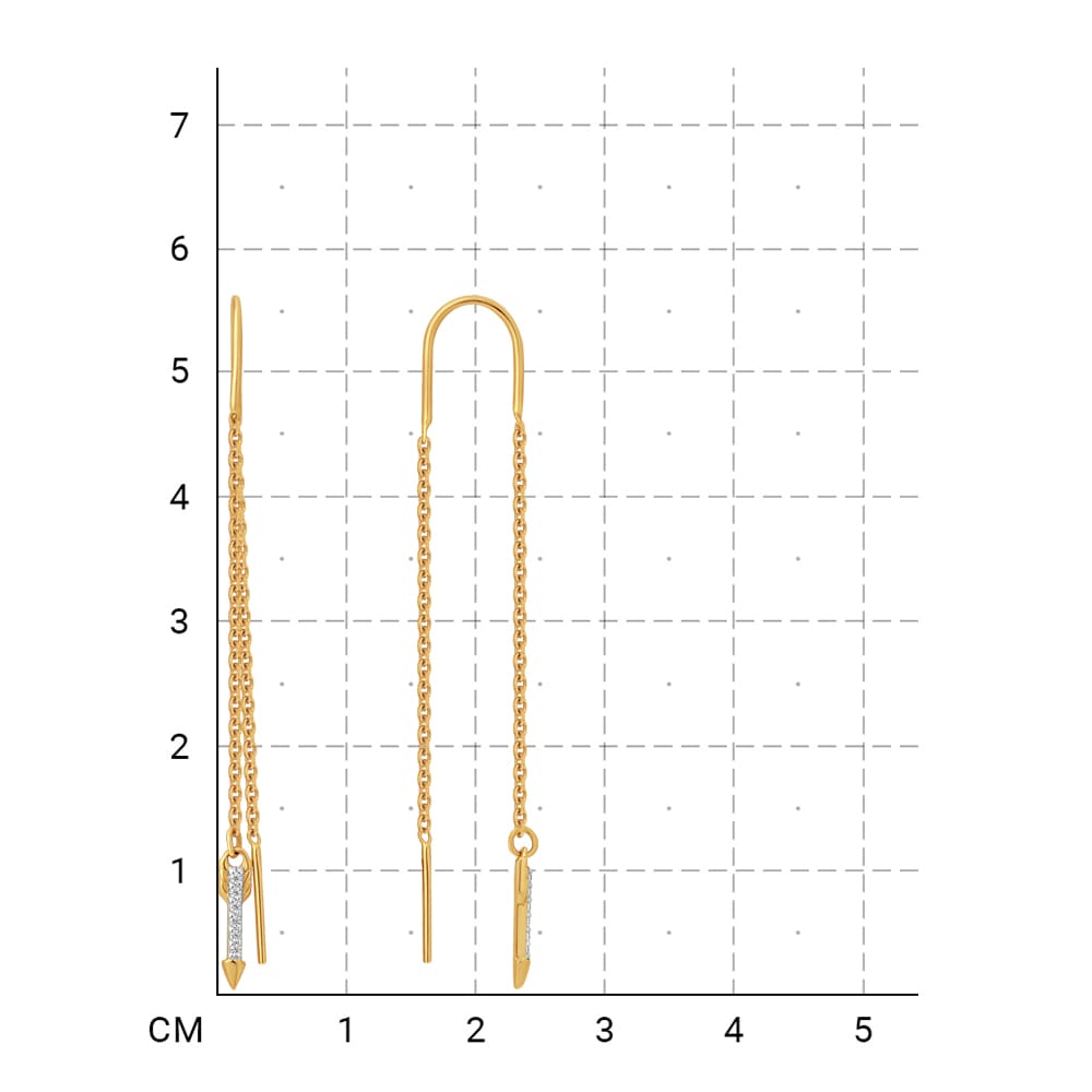212020001508 Серьги (Золото 585К) фото